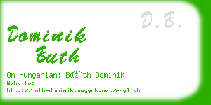 dominik buth business card